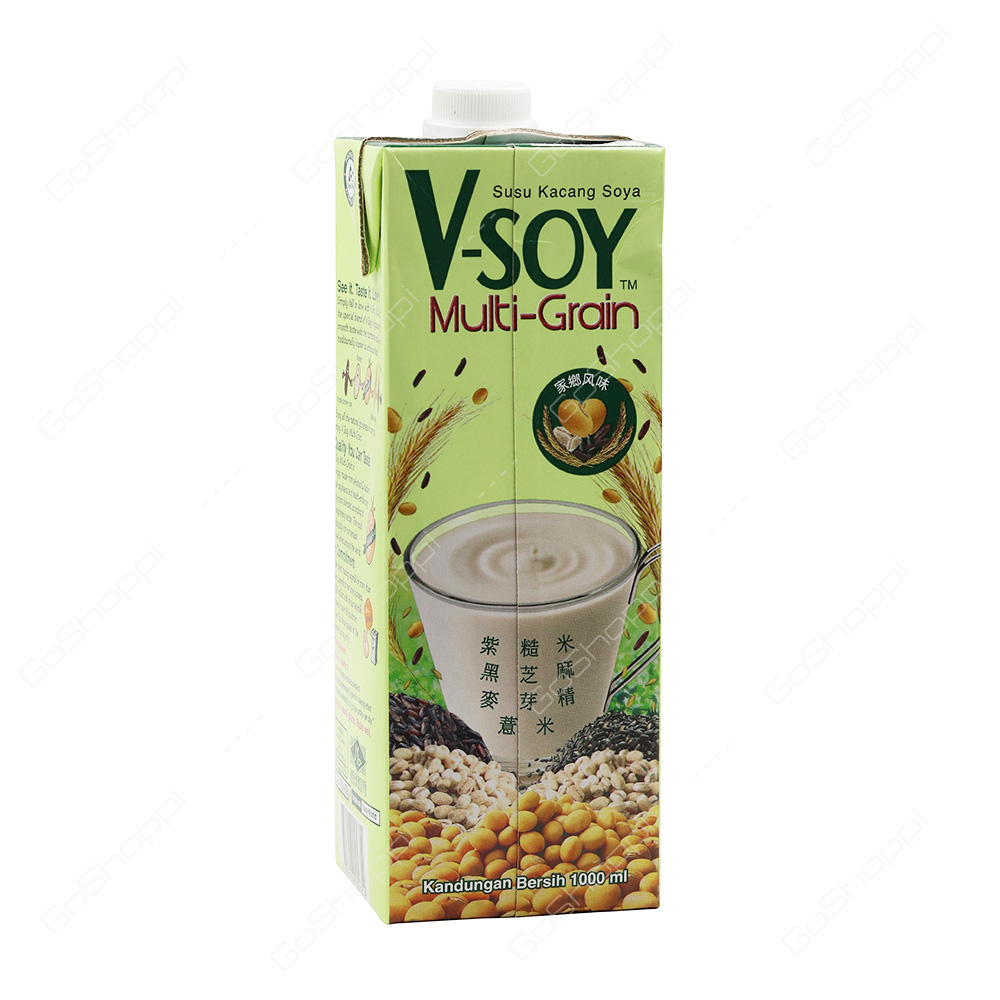 V Soy Multi Grain Soya Bean Milk 1 l