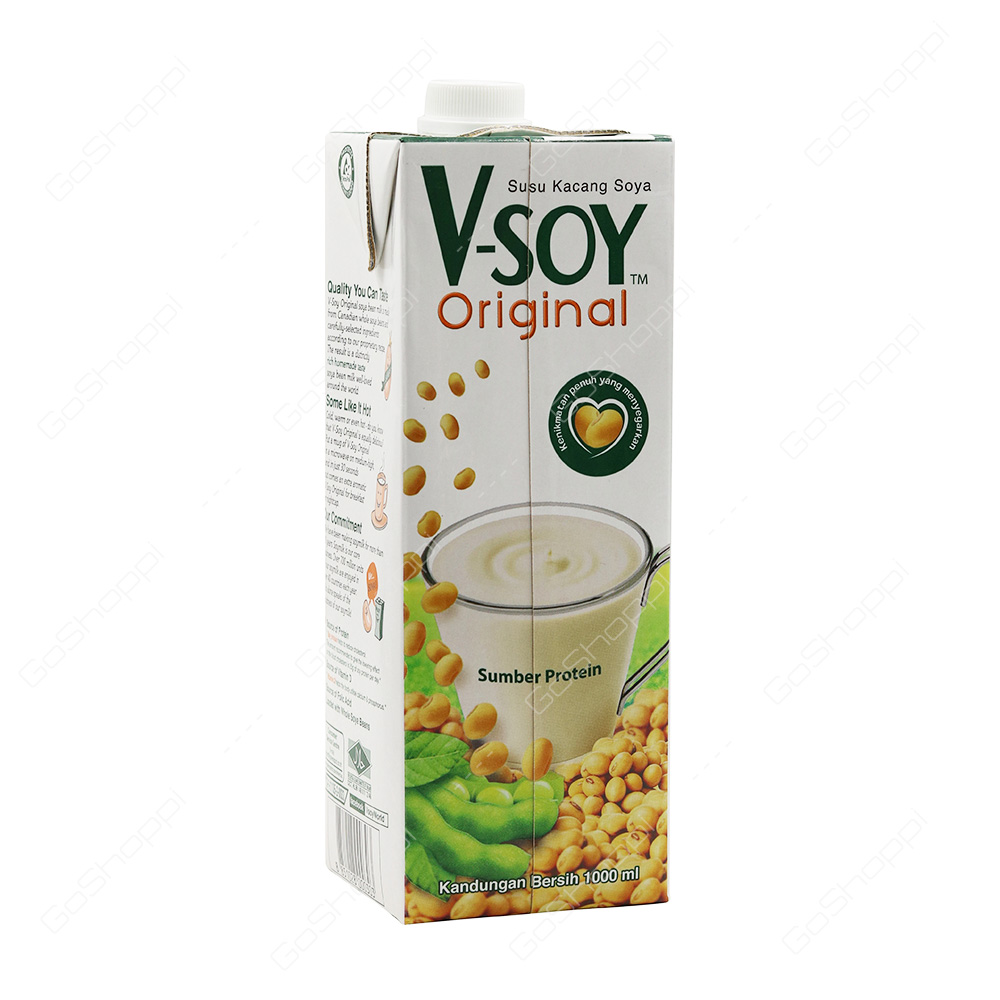 V Soy Original Soya Bean Milk 1 l