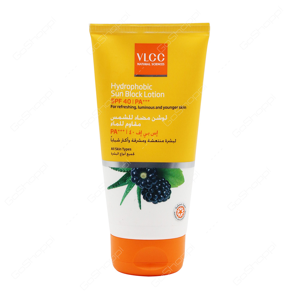 VLCC Hydrophobic Sun Block Lotion Spf 40 150 ml