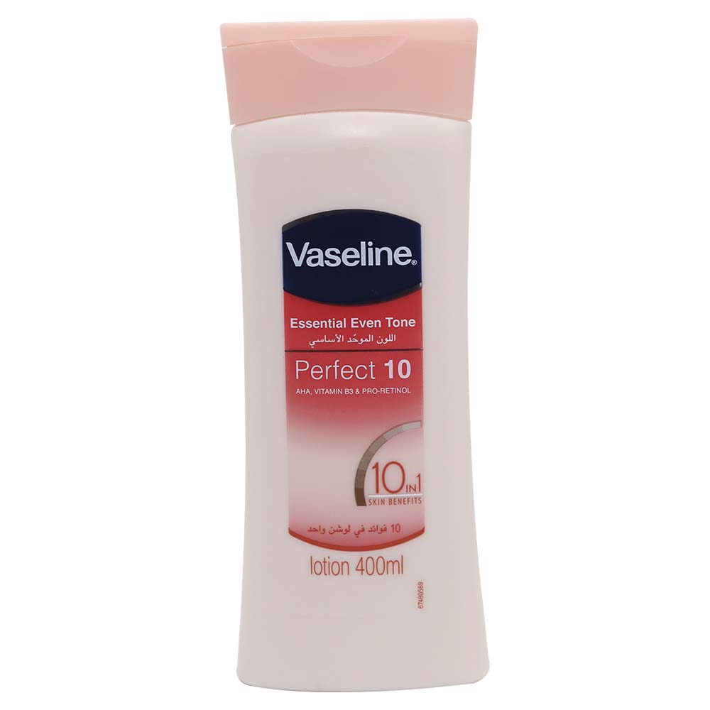 Vaseline Essential Even Tone Perfect 10 In 1 Body Lotion 400ml