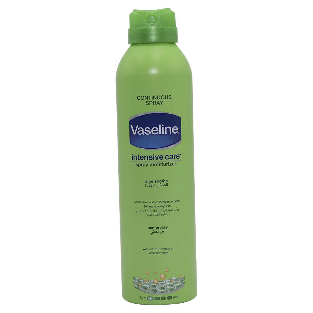 Vaseline Intensive Care Aloe Soothe Spray Moisturiser 190ml