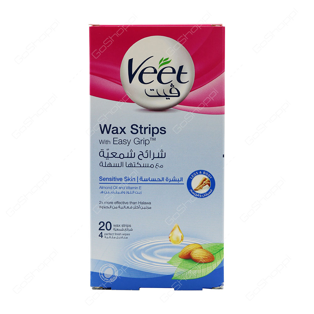 Veet Wax Strips Sensitive Skin 20 pcs