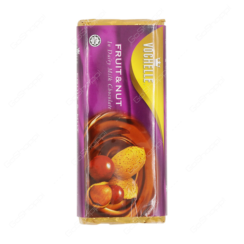 Vochelle Fruit And Nut In Dairy Milk Chocolate 90 g