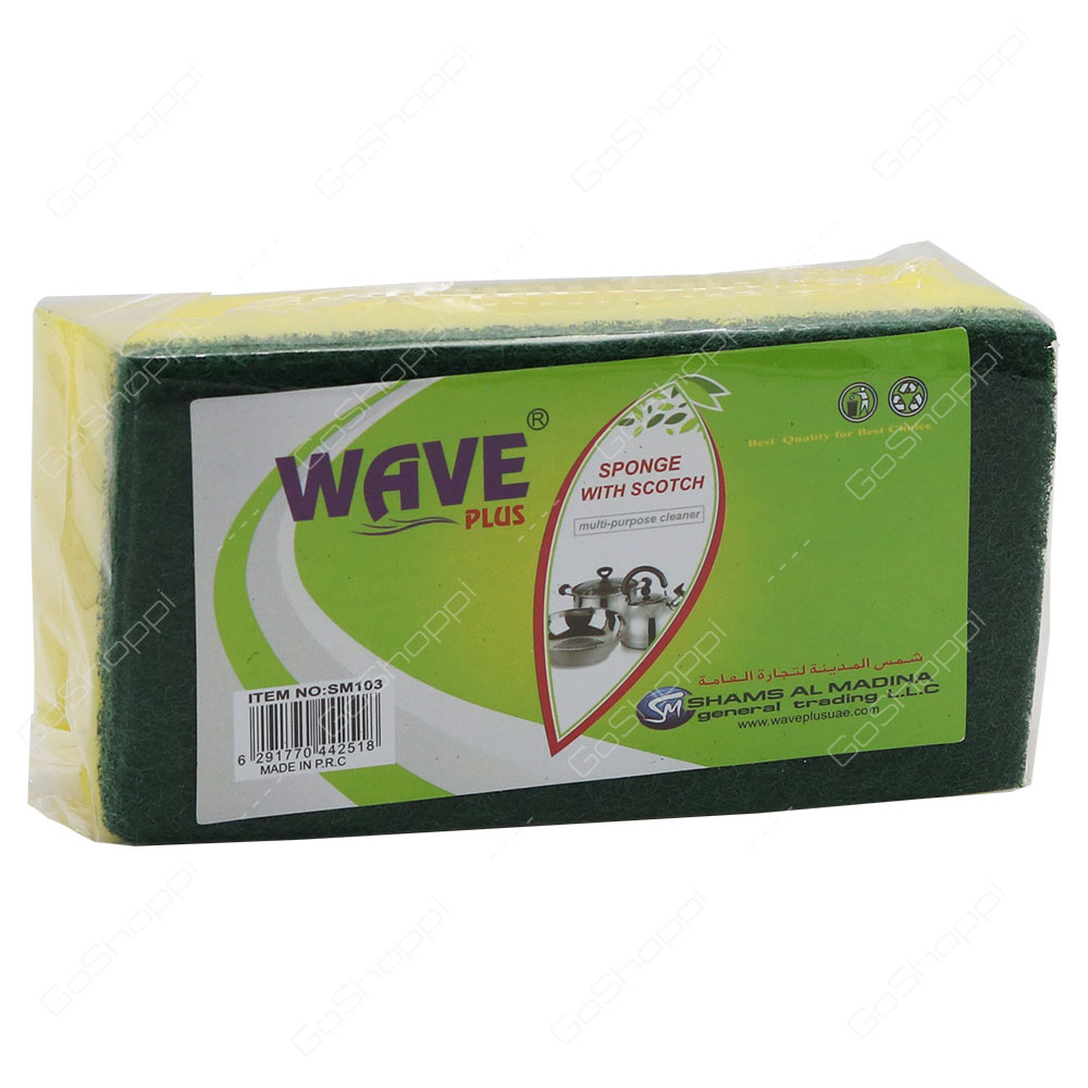 Wave Plus Sponge With Scotch 1 pcs