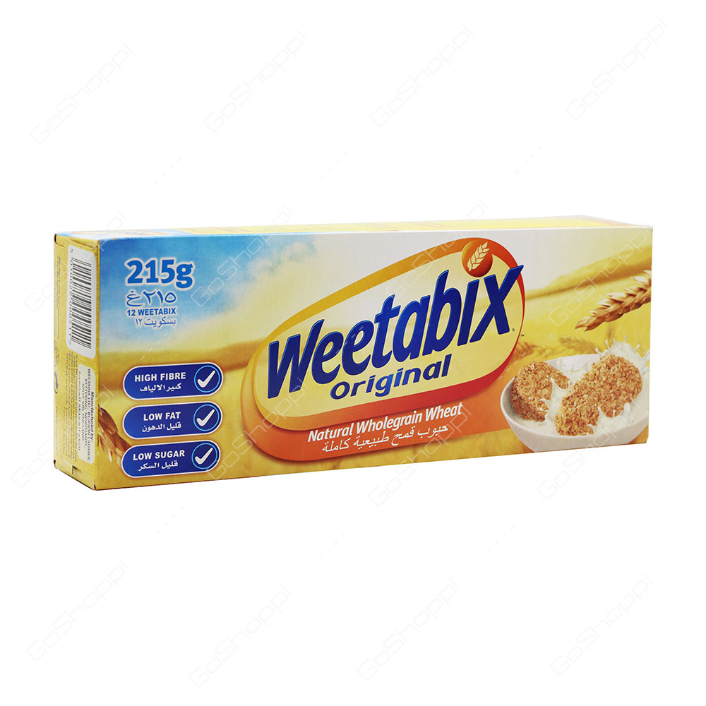 Weetabix Original Natural Wholegrain Wheat 215 g
