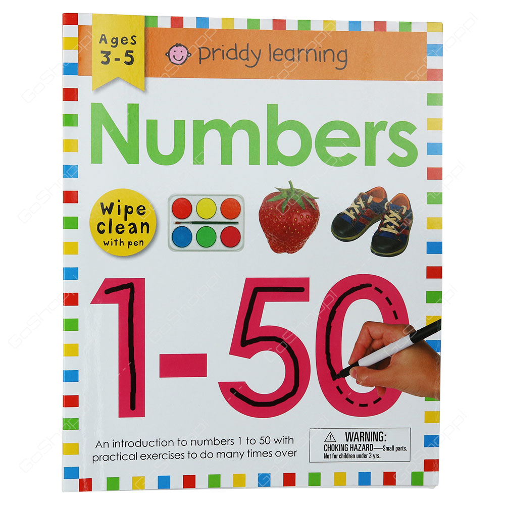 Wipe Clean Workbook - Numbers 1-50 By Roger Priddy