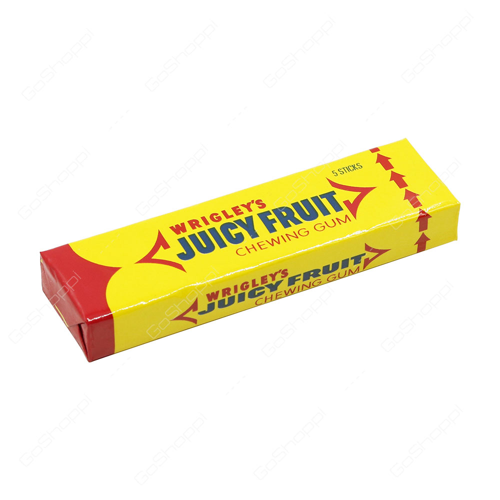Wrigleys Juicy Fruit Chewing Gum 5 Sticks
