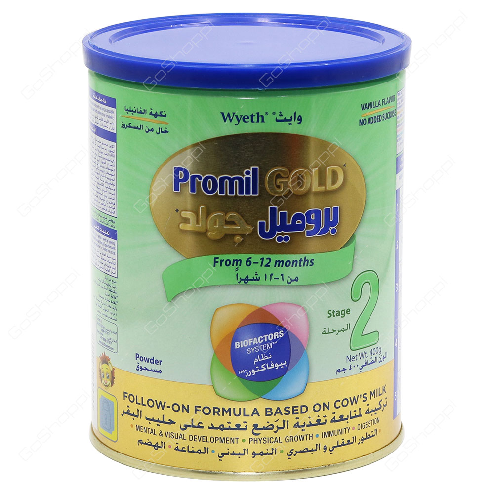 Wyeth Promil Gold Follow On Formula From 6-12 Months Stage 2 400 g