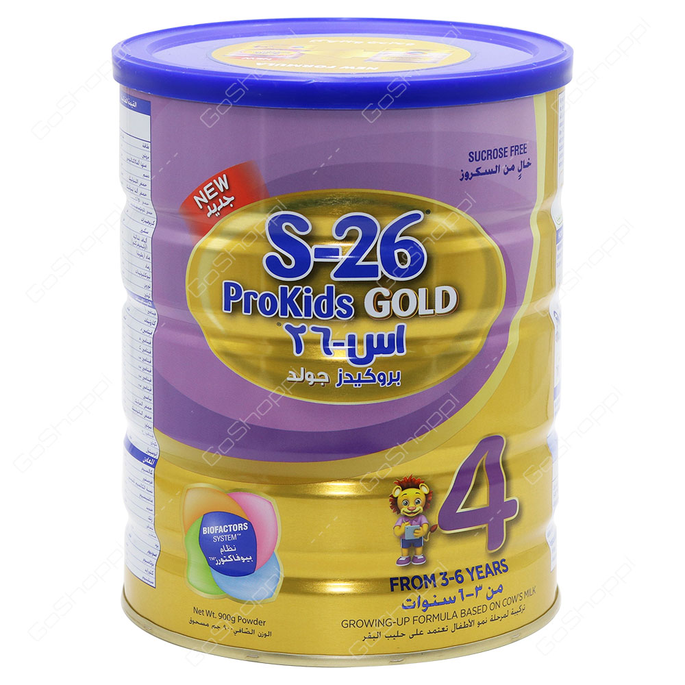 Wyeth S-26 ProKids Gold Growing Up Formula From 3-6 Years 900 g