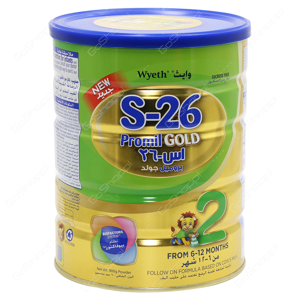 Wyeth S-26 Promil Gold Follow On Formula From 6-12 Months 900 g