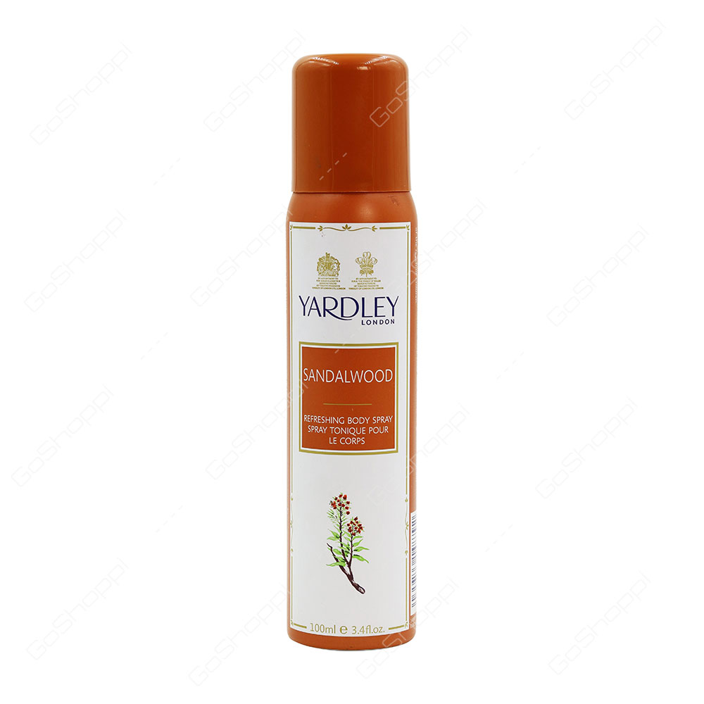 Yardley Sandalwood Refreshing Body Spray 100 ml