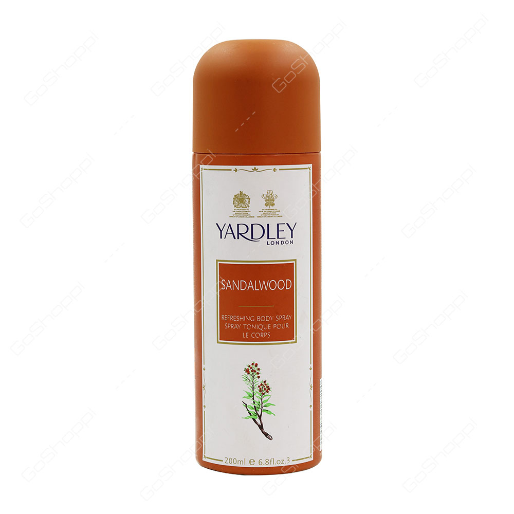 Yardley Sandalwood Refreshing Body Spray 200 ml