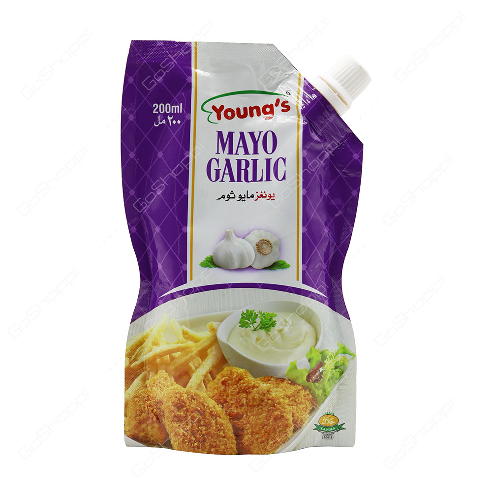 Youngs Mayo Garlic 200 ml