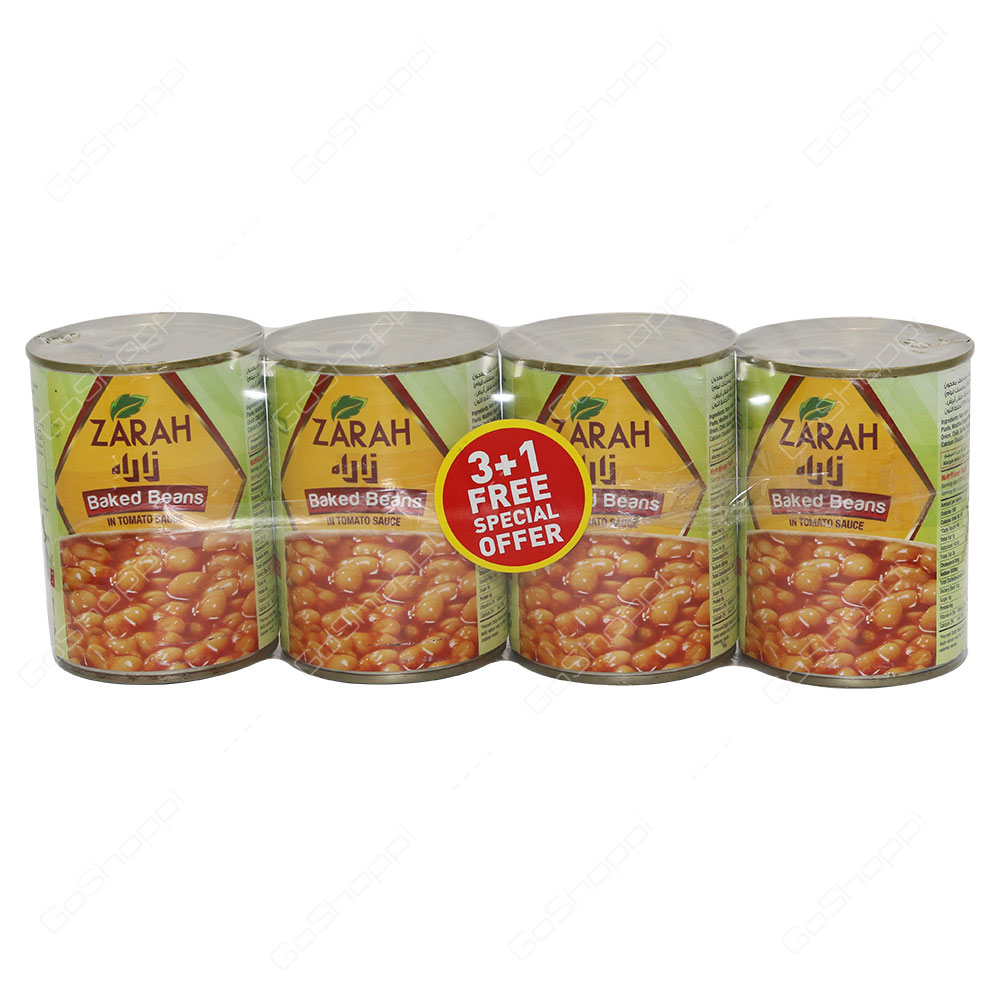 Zarah Baked Beans In Tomato Sauce 4X400 g