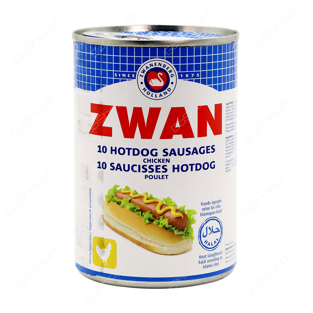 Zwan 10 Hotdog Sausages Chicken 200 g
