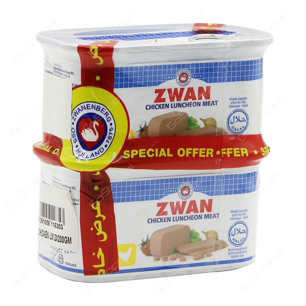Zwan Chicken Luncheon Meat Special Offer 2X200 g