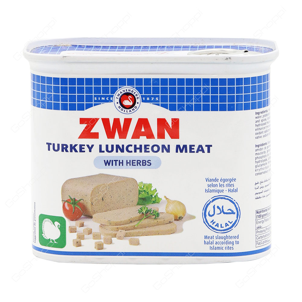 Zwan Turkey Luncheon Meat With Herbs 340 g