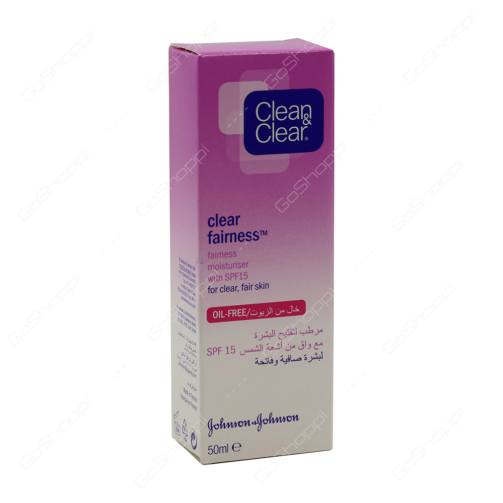 Clean And Clear Clear Fairness Moisturiser With Spf 15 50 ml