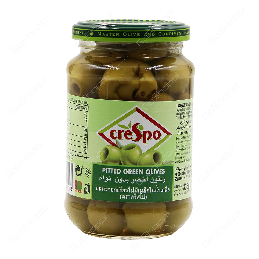 Crespo Pitted Green Olives 333 g