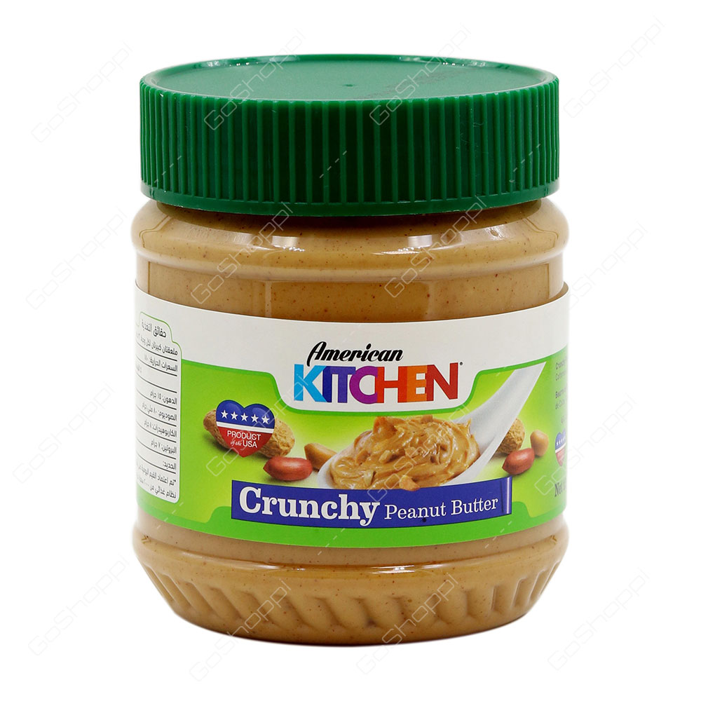 American Kitchen Crunchy Peanut Butter 340 g