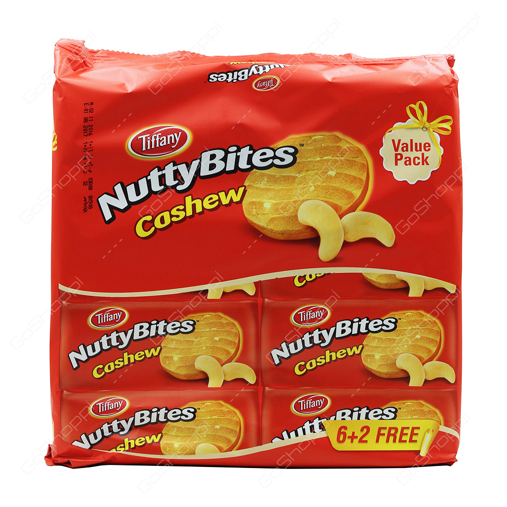 Tiffany Nutty Bites Cashew 8X90 g