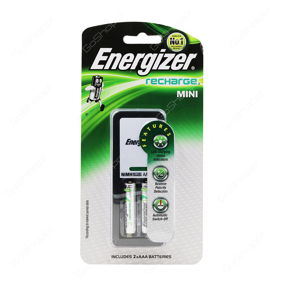 Energizer Recharge Mini 2XAAA Batteries 1 Pack