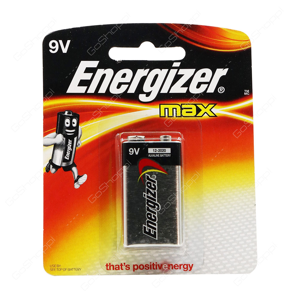 Energizer Max 9V Alkaline Battery 1 Pack