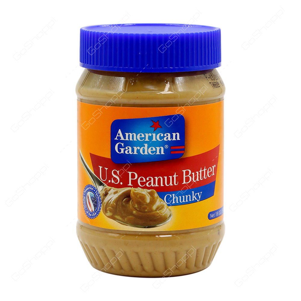 American Garden US Peanut Butter Chunky 510 g