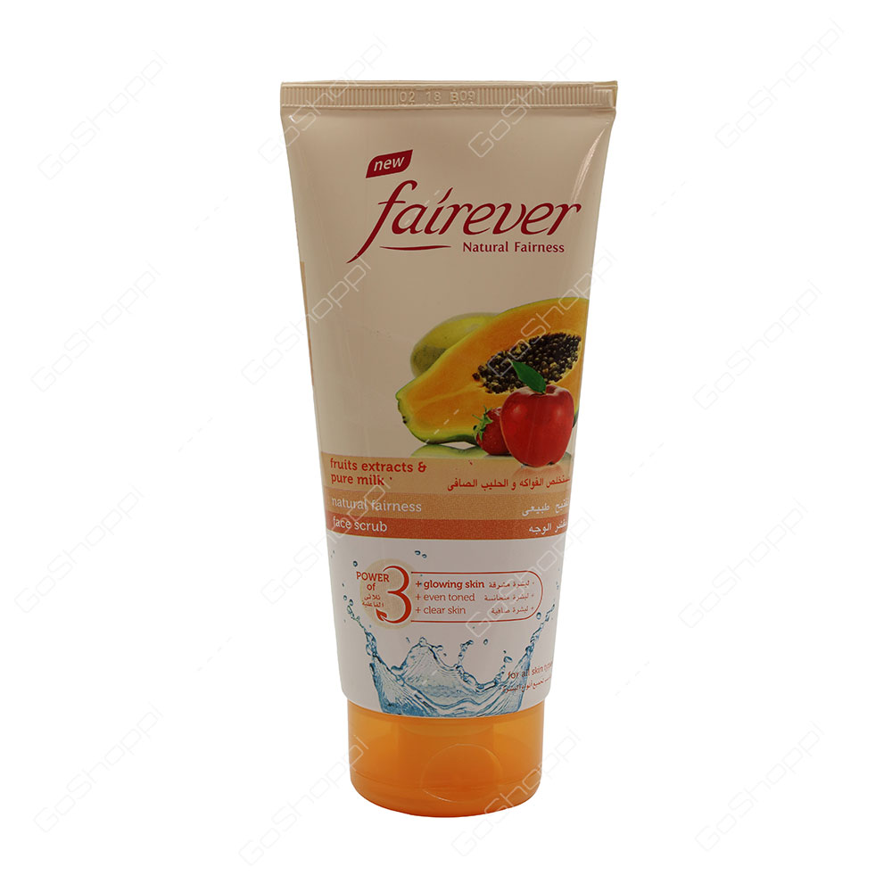 Fairever Fruits Extract And Pure Milk Face Scrub 150 ml