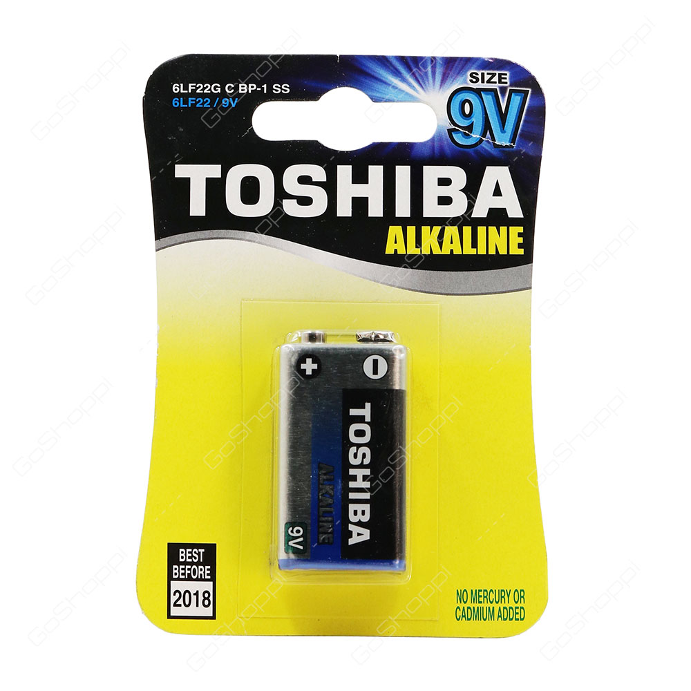 Toshiba Alkaline 9V Battery 1 pcs