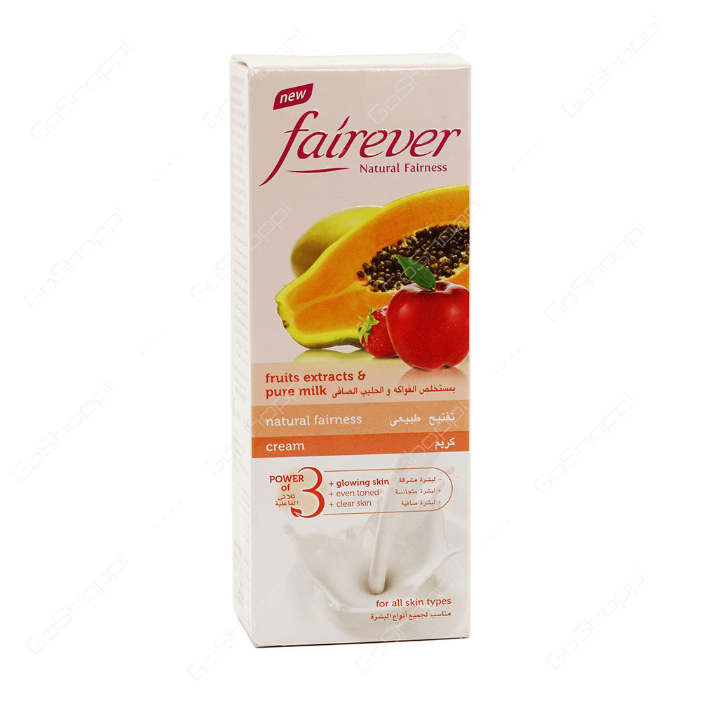 Fairever Fruits Extract And Pure Milk Natural Fairness Cream 50 g