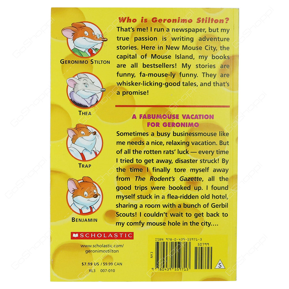 A Fabumouse Vacation For Geronimo By Geronimo Stilton