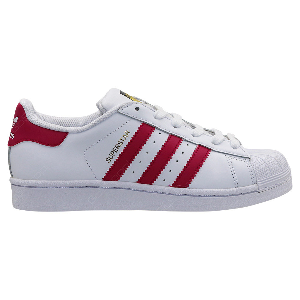 Adidas Originals Superstar Shoes For Girls - White - Pink - B23644 ...