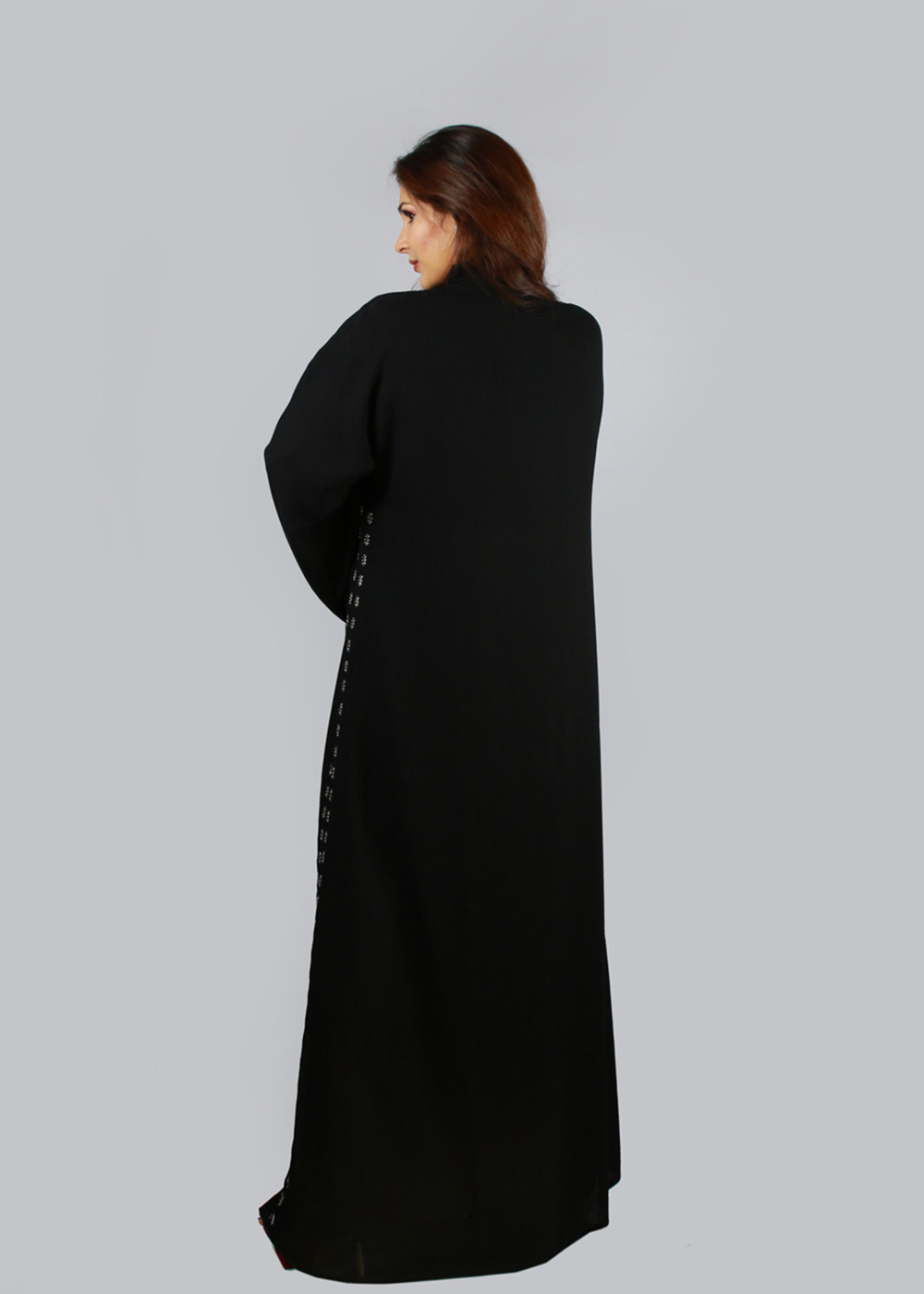 Al Jumairi Beads Detail Abaya - AJ2118
