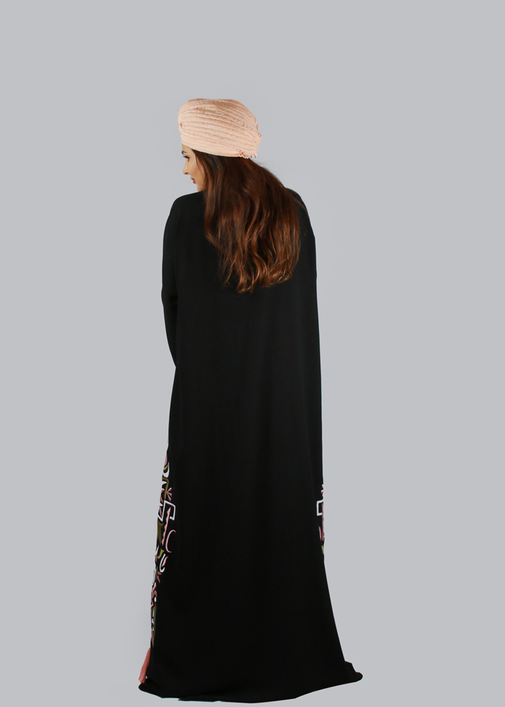 Al Jumairi Fancy Embroidery Abaya - AJ2157