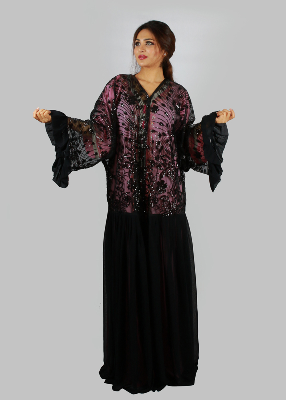 Al Jumairi Party Wear And Fashionable Abaya - AJ2132