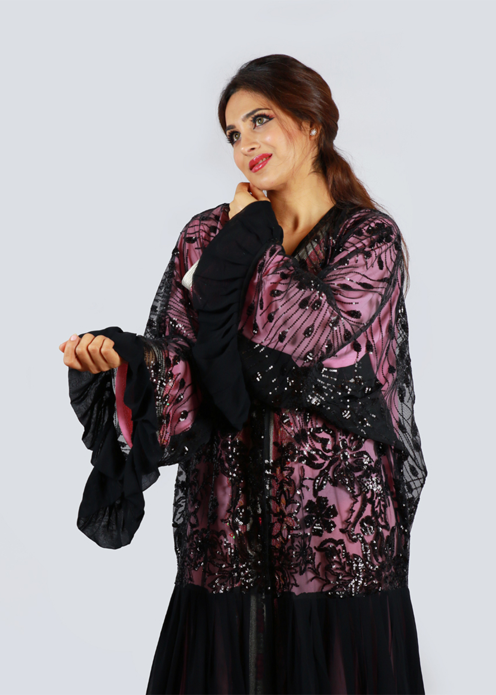 Al Jumairi Party Wear And Fashionable Abaya - AJ2132