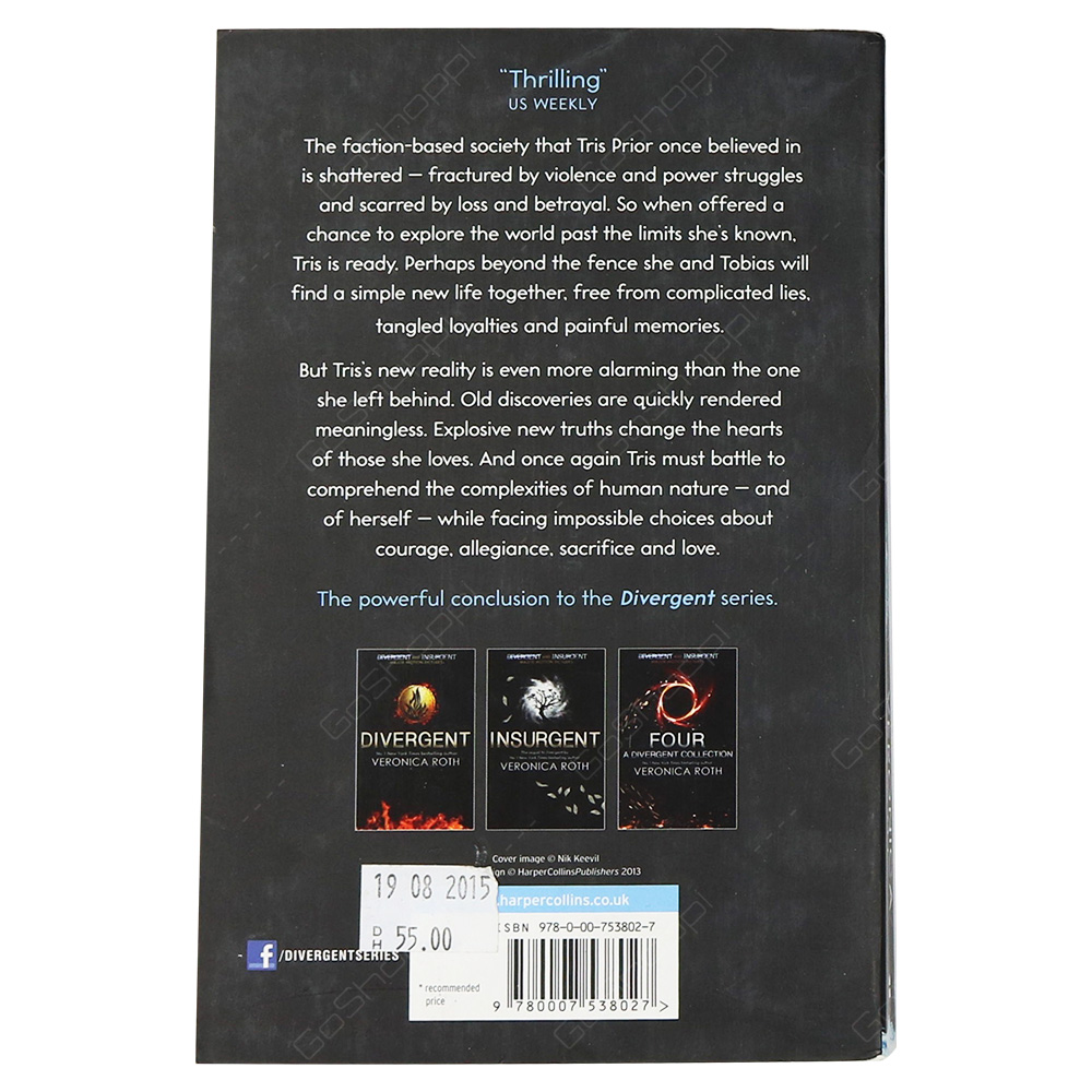 Allegiant By Veronica Roth