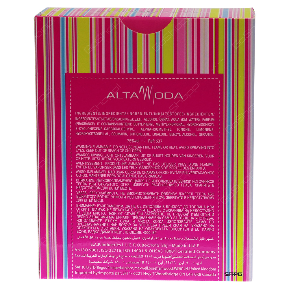 Alta Moda Miss Glam Pour Femme Eau De Toilette 100ml