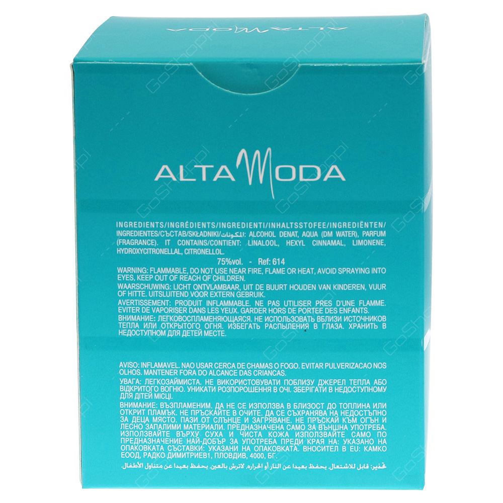 Alta Moda Real Pour Femme Eau De Parfum 100ml