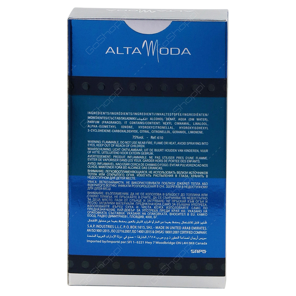 Altamoda Victory For Men Eau De Toilette 100ml