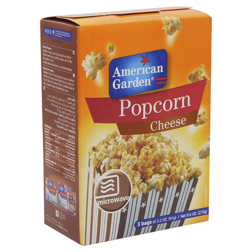 American Garden Popcorn Cheese 3X91g