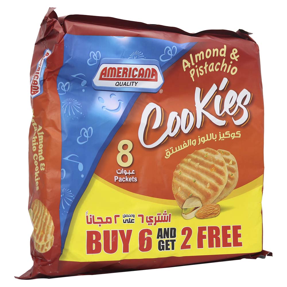 Americana Almond & Pistachio Cookies 8x90g
