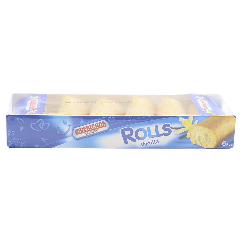 Americana Quality Rolls Vanilla Cake 6pcs