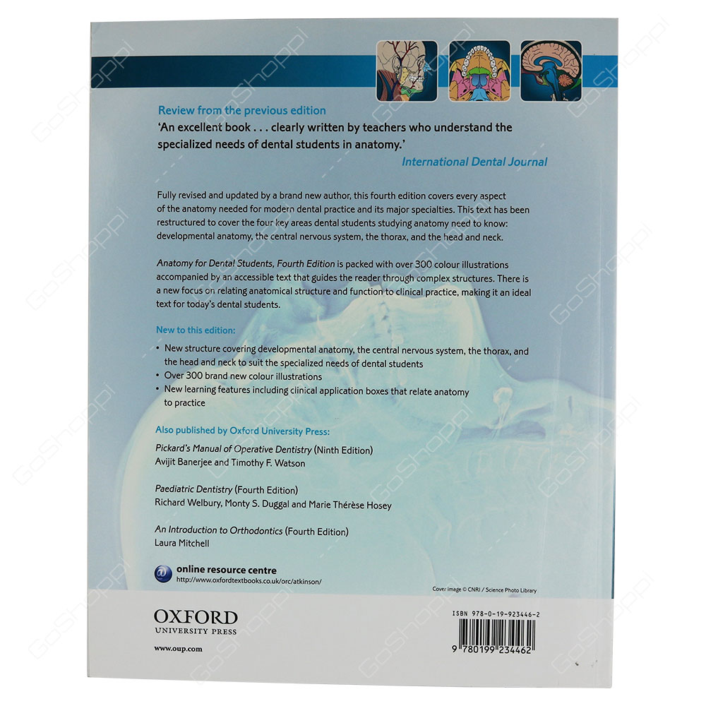 Anatomy For Dental Students By Martin E. Atkinson