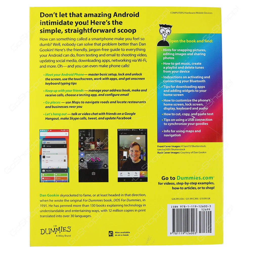 Android Phones For Dummies 3rd Edition By Dan Gookin Buy Online
