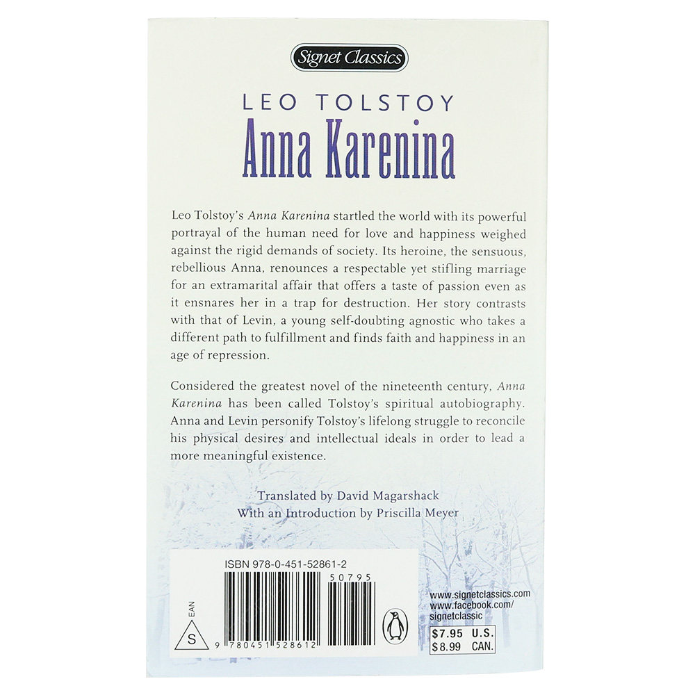 Anna Karenina By Leo Tolstoy - Signet Classics