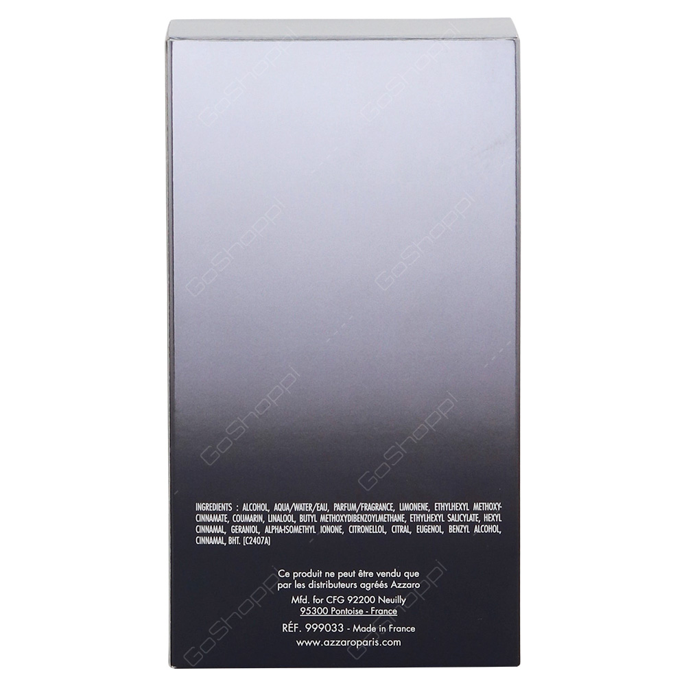 Azzaro Pour Homme Night Time Eau De Toilette 100ml