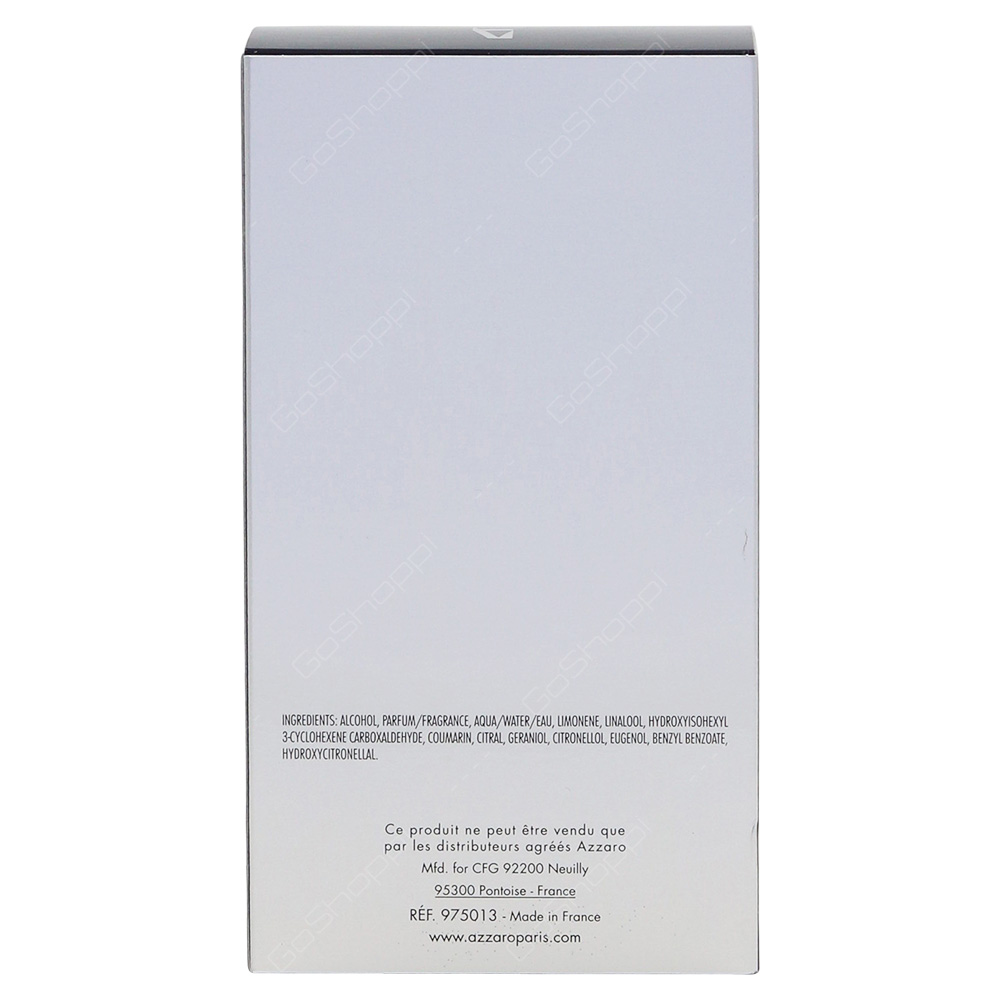 Azzaro Silver Black Pour Homme Eau De Toilette 100ml