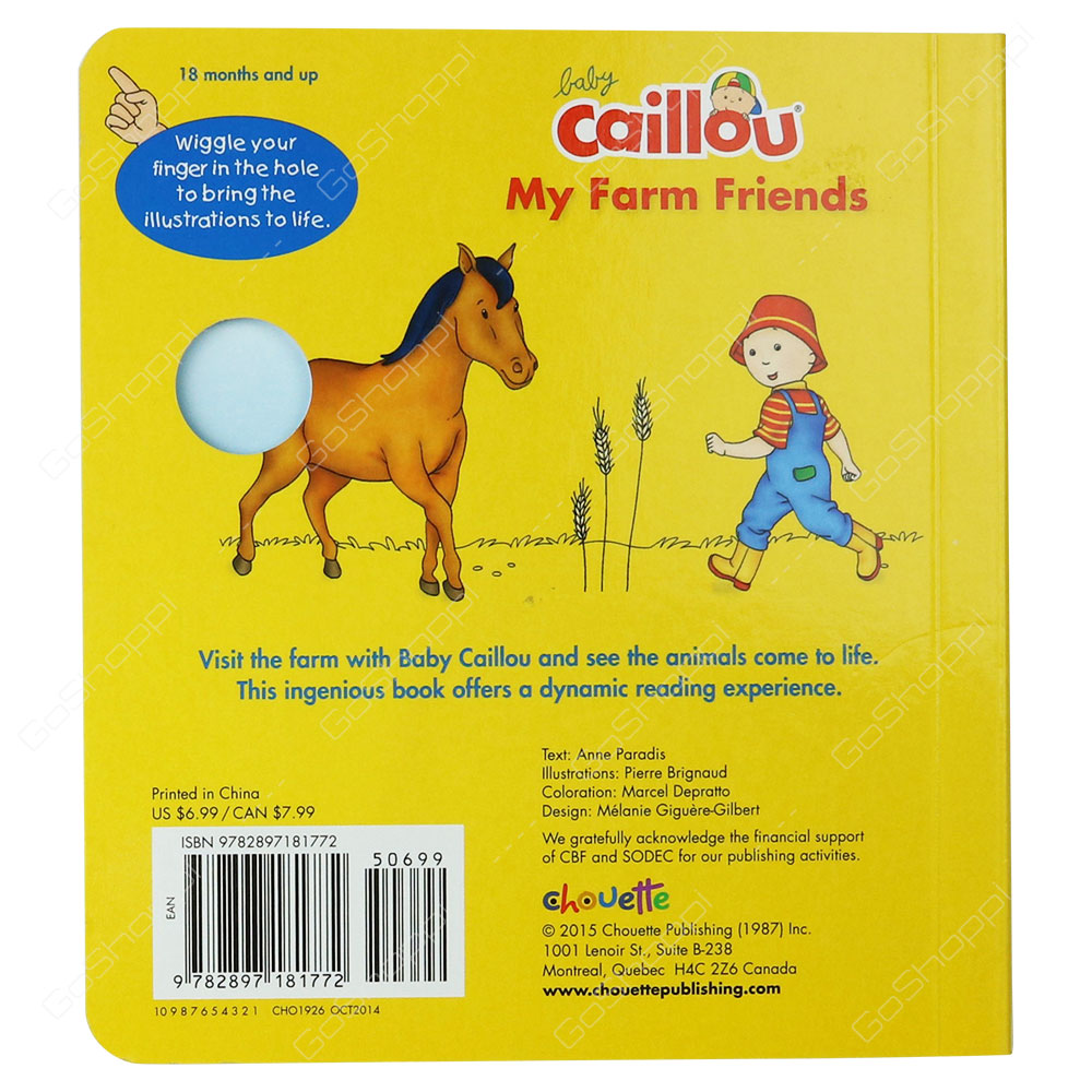 Baby Caillou - My Farm Friends A Finger Fun Book